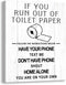 Kas Home Funny Bathroom Canvas Wall Art | Rustic Bathroom Prints Decorative Signs Framed | Restroom Washroom Wall Decor