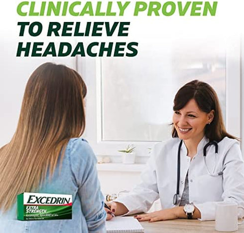 Excedrin Migraine Relief Caplets to Alleviate Migraine Symptoms - 100 Count