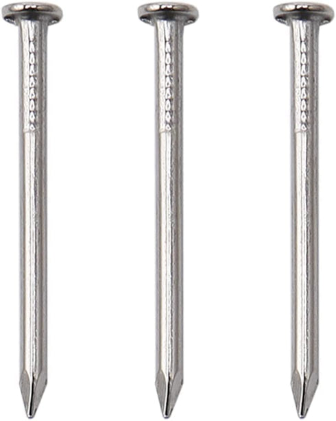 500pcs Hardware Nails, 1 Inch Nickel Plated Hanging Nails, Wall Nails for Picture Hanging, Wood Nails, Wire Nails, Small Nails (1 In)