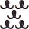 Design House 207738 Double Hook 5 Pack Oil Rubbed Bronze