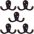 Design House 207738 Double Hook 5 Pack Oil Rubbed Bronze