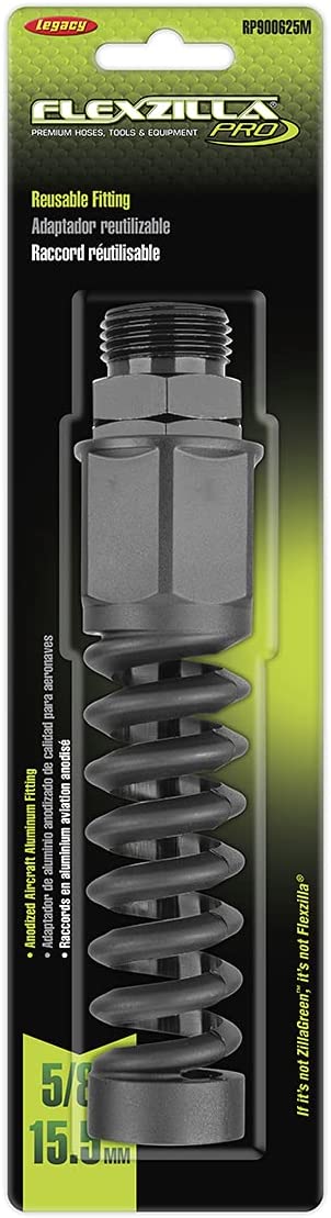 Flexzilla Pro Water Hose Reusable Fitting, Male, 5/8 in. -RP900625M, Multi