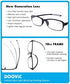 DOOViC 4 Pack Computer Reading Glasses Blue Light Blocking Anti Eyestrain Flexible Lightweight Readers for Women Men 2.0 Strength