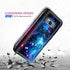 Miqala for Galaxy S8 Case,Shiny in The Dark Three Layer Heavy Duty Shockproof Hard Plastic Bumper +Soft Silicone Rubber Protective Case for Samsung Galaxy S8,Blue Sky