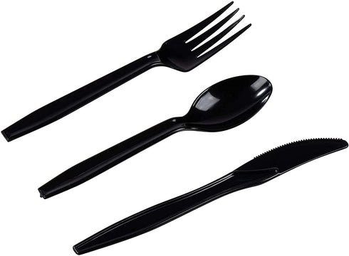 144 Pieces 50th Birthday Party Bundle, Includes Plates, Napkins, Cups, and Cutlery (24 Guests)
