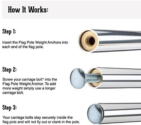 Flag Pole Weight Anchors Color Guard by DSI