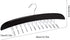 SunTrade Wooden Tie Hanger,24 Tie Organizer Rack Hanger Holder Hook (Black, 24 hooks)