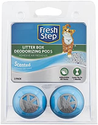 Fresh Step Cat Litter Box Deodorizing Pods In Fresh Scent | Cat Deodorizer Pods for Litter Box | Great Way to Eliminate Cat Odors From the Home - 2 Count - 4 Pack