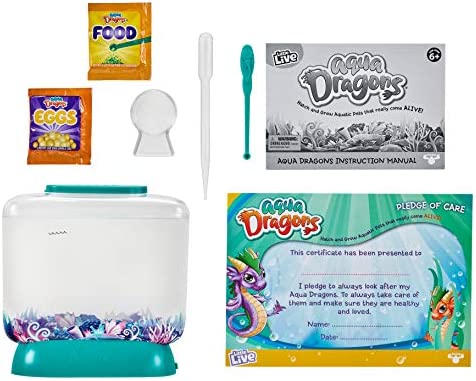 Little Live Aqua Dragons - Deep Sea Habitat - LED Light Up Tank Hatch and Grow Aquatic Pets