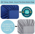Crib Sheets, Crib Sheets for Boys | Baby Boy Crib Sheets | Microfiber Crib Fitted Sheet for Standard Crib and Toddler Mattress (Gray and Navy, 2 Pack)