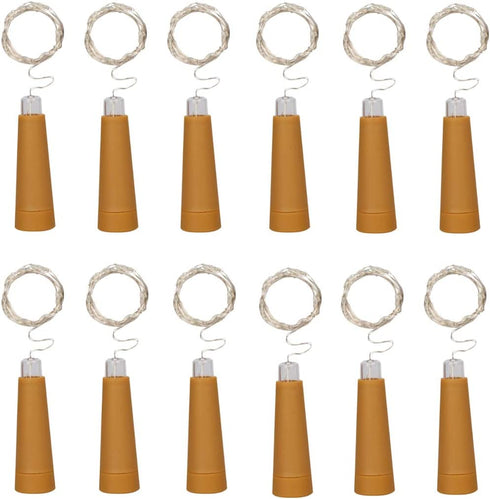 Wine Bottle String Lights,12 Pack 10 LEDs 36.5 Inch AAA Battery Powered Warm White Wine Bottle Cork Stopper Lights for Bottle DIY,Table Decorations,Christmas,Wedding,Party,Study,Bar Decoration.