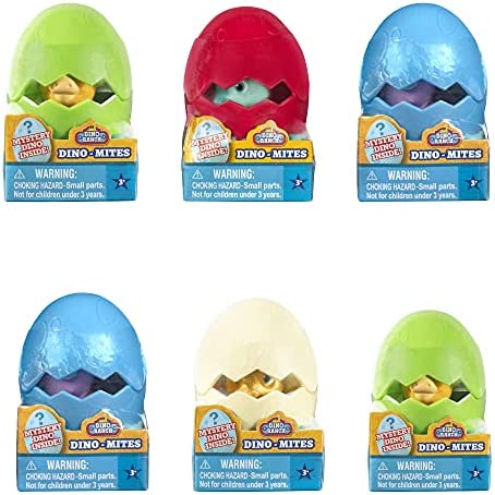 Dino Ranch 6 Bundle Pack Dino-Mite Blinds - Six 2.5” Egg Collectible Blind Dino-Mite Figures - Toys for Kids Featuring Your Favorite Pre-Westoric Ranchers