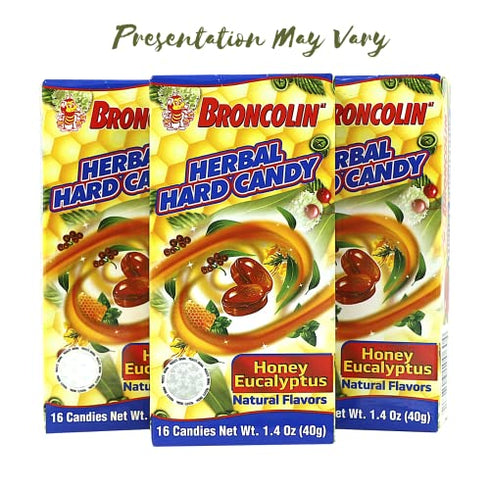 Broncolin Pastillas - Cough Drops - Hard Candy, 16 Count (Pack of 1) (OI-31686)