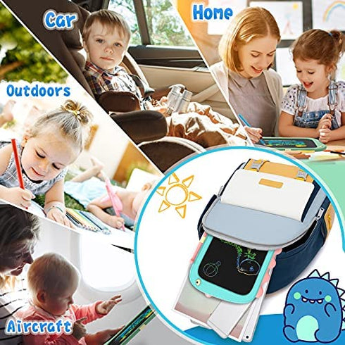 ORSEN LCD Writing Tablet Boy Toys, 8.5 Inch Doodle Board Drawing Pad Gifts for Kids, Toddlers Dinosaur Drawing Board Christmas Birthday Gifts, Drawing Tablets for Boys Girls 2 3 4 5 6 7 Years Old-Blue