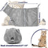 2 Pieces Cat Grooming Washer Mesh Bag Cat Muzzles Breathable Mesh Muzzles Adjustable Kitten Scratch-Resistant Cat Restraint Bag Fixed Bag Cat Bath Bag for Cat Bathing Nail Trimming Feeding (Gray)
