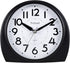5.5" Silent Analog Alarm Clock Non Ticking, Gentle Wake, Beep Sounds, Increasing Volume, Battery Operated Snooze and Light Functions, Easy Set, Black (Best for Elder)