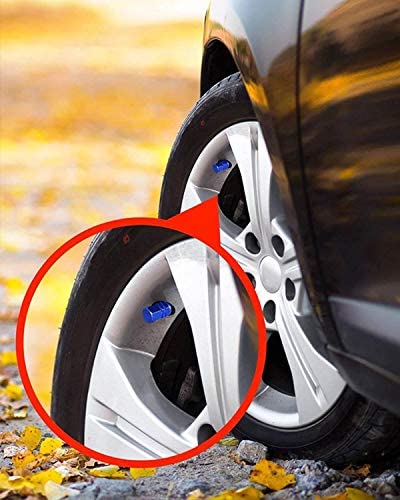 Tire Stem Valve Dust Caps, Car Wheel Air Aluminum Covers, 40 Pack - 5 Color