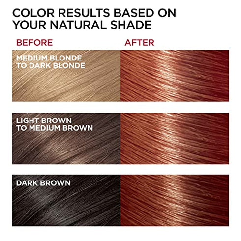 L'Oreal Paris Superior Preference Fade-Defying + Shine Permanent Hair Color, 6AB Chic Auburn Brown, Pack of 1, Hair Dye