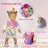 WONDOLL 18-inch Doll-Clothes and Doll-Sleeping-Bag Set - 10 Pcs Unicorn Pajama with Sleepover Masks & Pillow
