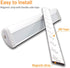 Kuled 10-led Wireless Motion Sensing Stick-on Anywhere Step LED Light Bar with Magnetic Strip, Pure White, 3-Pack