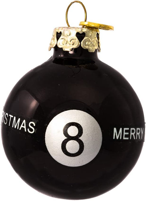 Kurt Adler 40mm Medallion Collection 15 Piece Glass Pool Balls