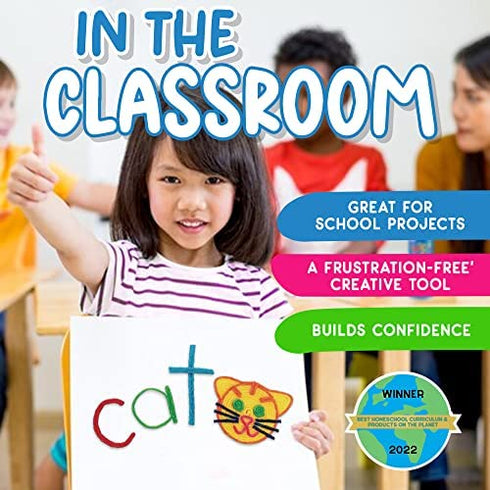 WikkiStix Rainbow Pak Offers 24 8-inch Wikki Stix in The Colors of The Rainbow for Kids’ Arts & Crafts. Made in USA
