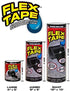 Flex Tape Rubberized Waterproof Tape, 8" x 5', Black