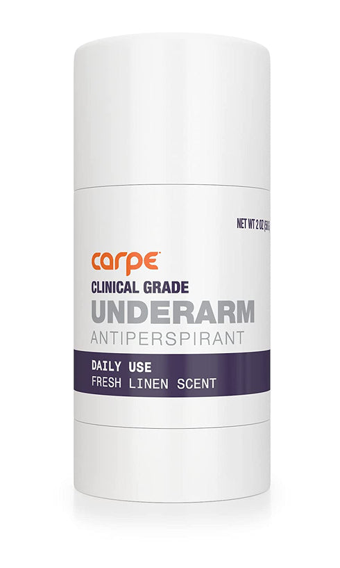 Carpe Clinical Strength Deodorant + Extra Effective Antiperspirant - Clinical Grade Solid Stick - Fresh Linen Scent - Combat Excessive Underarm Sweating + Hyperhidrosis