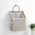 Wall Hanging Storage Bag, Waterproof Over The Door Closet Organizer Hanging Pocket Organizer for Bedroom, Bathroom, Linen Cotton (Gray)