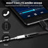USB C to 3.5mm Headphone Adapter, ACAGET USB Type C Dongle Audio Jack Converter DAC Chip Braided Cable Aux Earbuds Adapter for Samsung S21+ Ultra S22 S20 FE Galaxy A53 OnePlus 9 10 Pro Pixel 6 7 Black