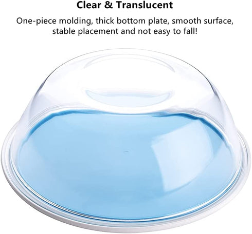 HUSANMP Clear Tempered Glass Mixing Bowl with Lid (Microwave and Dishwasher Safe) (2 quart)