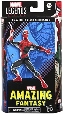 Spider-Man Marvel Legends Series 60th Anniversary Amazing Fantasy 6-inch Classic Comics Action Figures, 9 Accessories