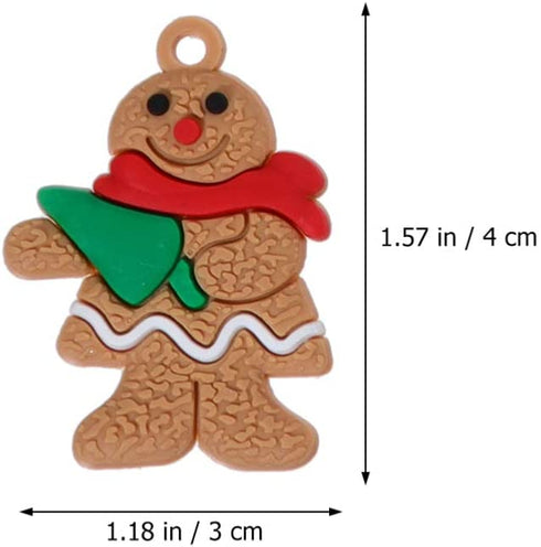 IMIKEYA 10pcs Gingerbread Man Ornament Christmas Tree Hanging Pendants Gingerbread Man Decorations Ornaments for Home Christmas Decor