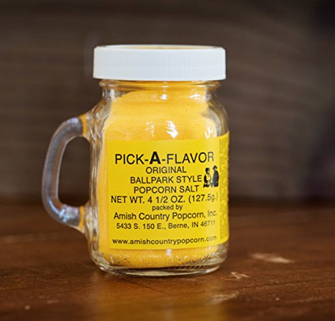 Amish Country Popcorn | Ballpark ButterSalt Popcorn Salt - 4.5 oz Jar | Old Fashioned, Non-GMO and Gluten Free (4.5 oz Jar)