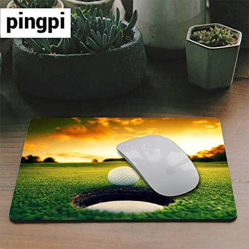 Golf Course Mouse pad,Golf Ball Near Hole Personality Desings Gaming Mouse Pad
