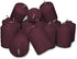 Burgundy Mulberry Scented Votive Candles - 15 Hour Long Burn Time - Textured Finish - Box of 20