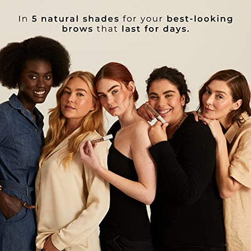 WUNDER2 Wunderbrow Waterproof Eyebrow Gel, Brunette, Vegan and Cruelty-Free