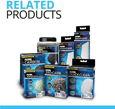 Fluval 307/407 Phosphate Remover Pad, Replacement Aquarium Canister Filter Media, 6-Pack