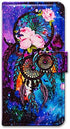 Motorola One 5G Ace Case,Bcov Dream Catcher Galaxy Sky Leather Flip Phone Case Wallet Cover with Card Slot Holder Kickstand for Moto Motorola one 5G UW ace