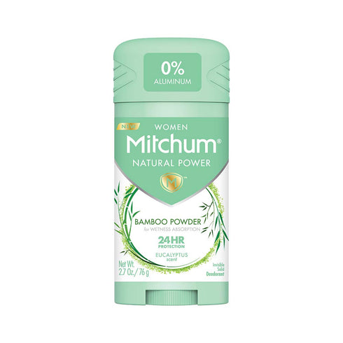 Mitchum Natural Power Deodorant for Women, Eucalyptus - 2.7 oz