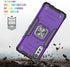 AYMECL Compatible for LG Velvet 5G Case,LG Velvet 5G UW/LG G9 Case with HD Screen Protector,Armor Grade Cases with Rotating Holder Kickstand Non-Slip Hybrid Rugged Case for LG Velvet 5G,Purple