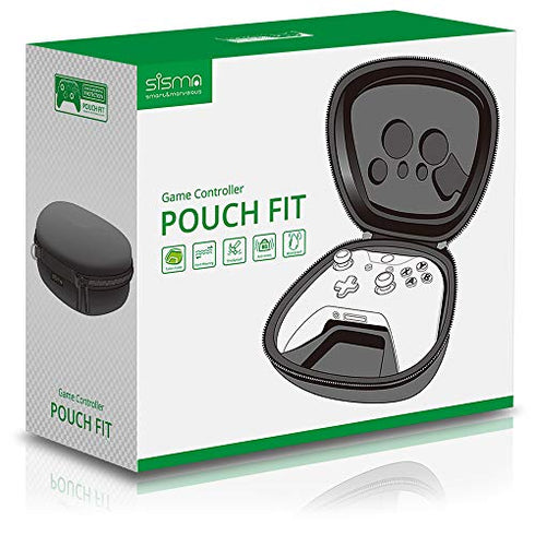 sisma Travel Case Compatible with Official Xbox One X or One S Wireless Controller, Game Controller Holder Hard Shell Protective Cover Storage Case Home Safekeeping Carrying Bag, Black