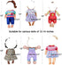 Alive Doll Clothes and Accessories - Baby Doll Dresses Fit for 12 13 14 14.5 Inch Bitty Girl Dolls, 12 Sets Doll Outfits Include Doll Dresses, Pajamas, One-Piece Suit, Swimsuit for Girls Gifts