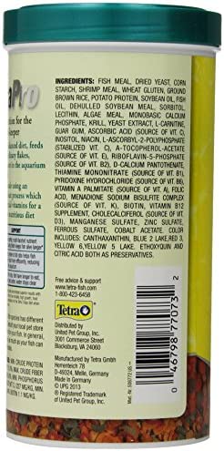 TetraPro Tropical Crisps 6.70 Ounces, Fish Food, Advanced Clear Water Formula