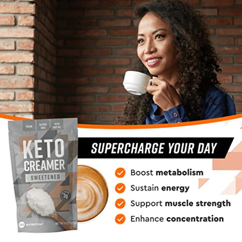 360 Nutrition Keto Creamer with MCT Oil (Sweetened Stevia Leaf)