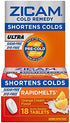 Zicam Ultra Cold Remedy Zinc Rapidmelts, Orange Cream Flavor, 18 Count (Pack of 1)