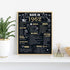 60th Birthday Decorations for Men Women 60th Birthday Gift for Him Back in 1962 Poster Decor Black and Gold 11 x 14 inch 60 Years Ago Decor(Back in 1962)
