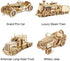 ROKR Model Car Kits Wooden 3D Puzzles Model Building Kits for Adults to Build - Educational Brain Teaser Assembly Model, for Teens & Kids Ages 8-10 (Prime Steam Express/12.1 * 2.7 * 3.3)
