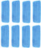 YOQXHY 8 Pack Microfiber Spray Mop Replacement Pads Wet Dry Floor Mops Refills Reusable 16.5x5.5 Inch for Home & Commercial,(Blue)