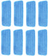 YOQXHY 8 Pack Microfiber Spray Mop Replacement Pads Wet Dry Floor Mops Refills Reusable 16.5x5.5 Inch for Home & Commercial,(Blue)